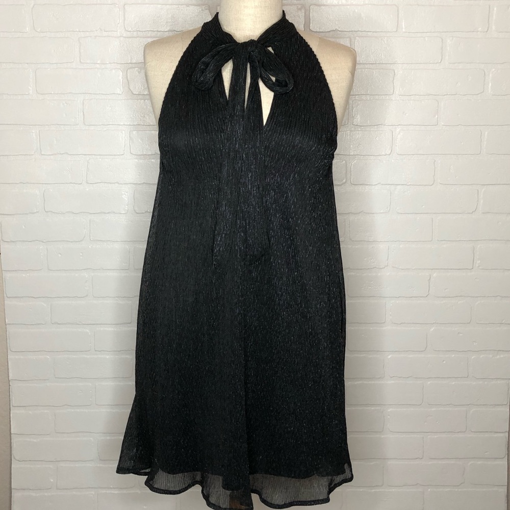 Francesca's Collections Neck Tie Shift Dress